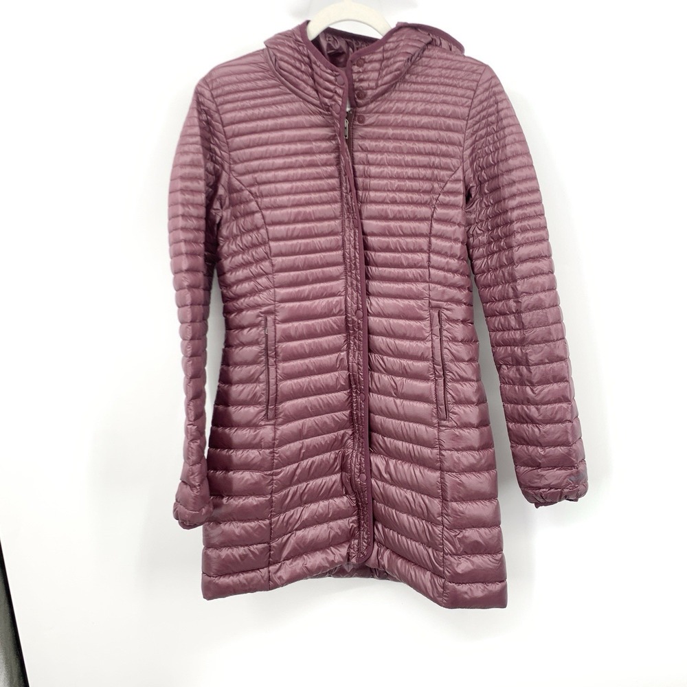 Patagonia Women Size Small Jacket Fiona Lightweight Parka Purple Pink Down Coat